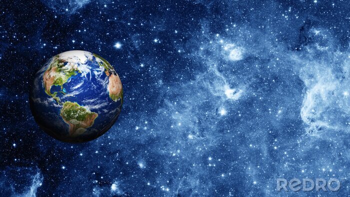 Poster Planeet Aarde in de ruimte