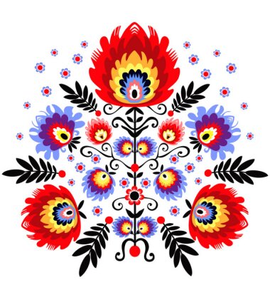 Sticker polski WZOR ludowy