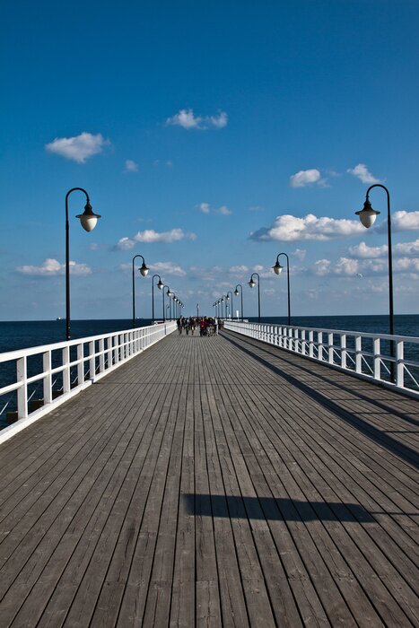 Poster Poolse pijler in Gdynia