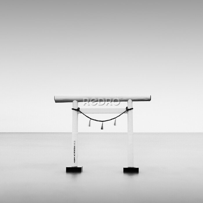 Poster Poort in het water in Japan