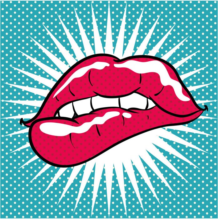 Poster Pop art achtergrond