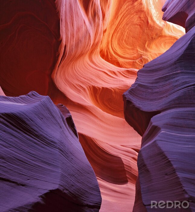 Poster Prachtige natuur tussen de rotsen