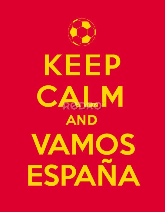 Poster Proost voor Spanje