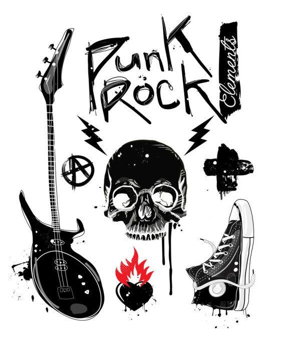 Poster Punk Rock Elements
