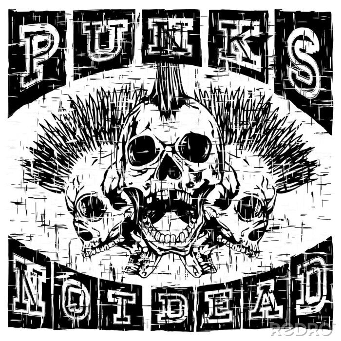 Poster punk rock t-shirt design_4