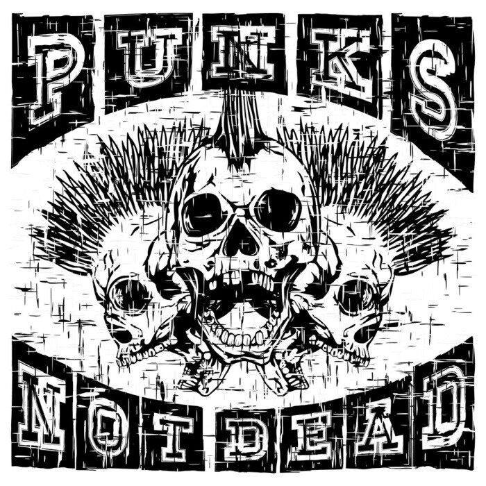 Poster punk rock t-shirt design_4