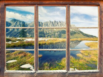 Raam met uitzicht op Muhlbach