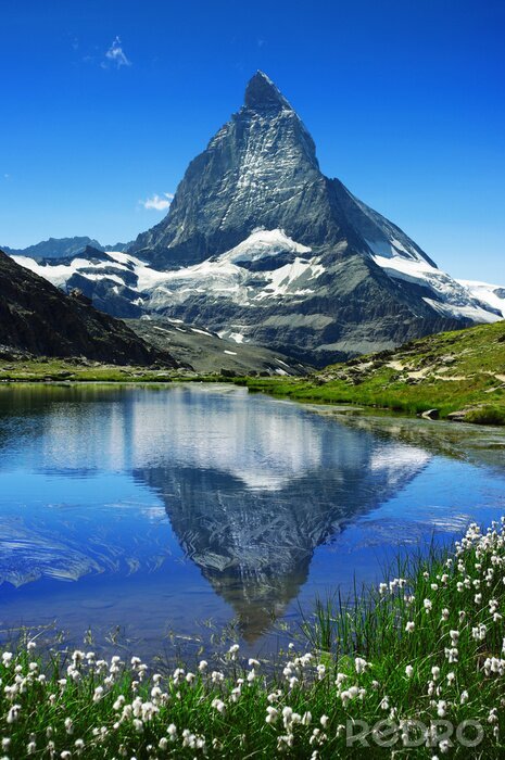 Poster Reflet du Cervin dans le lac