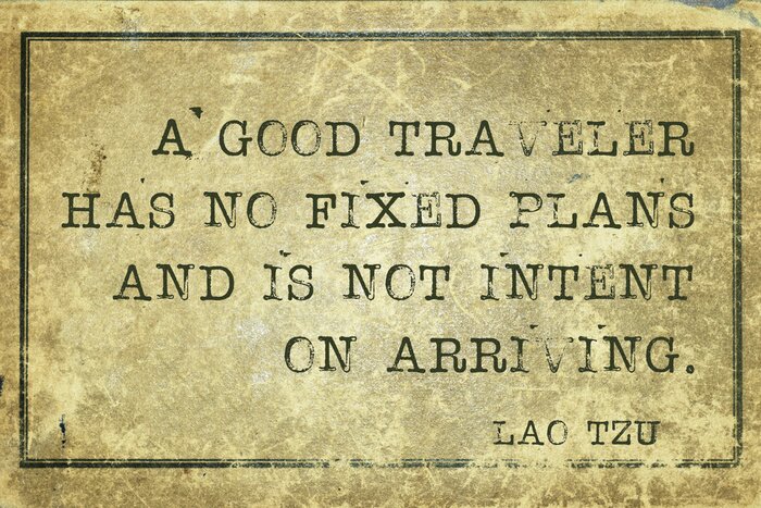 Poster Reizen volgens Lao Tzu