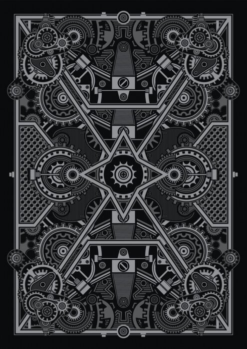 Poster Retro mecha steampunk