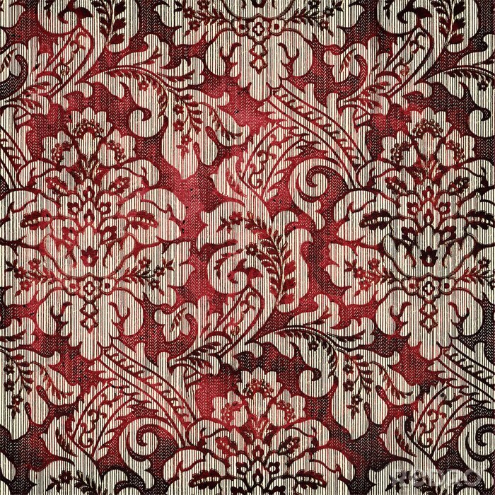 Poster Retro motief in roodtinten