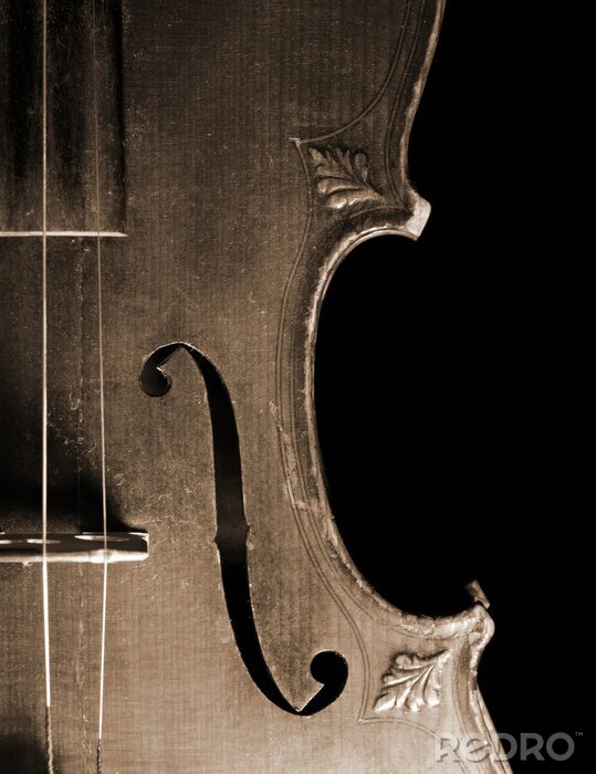 Poster Retro muziek viool