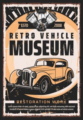 Retro voertuigenmuseum