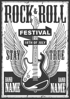 Poster Rock and roll poster