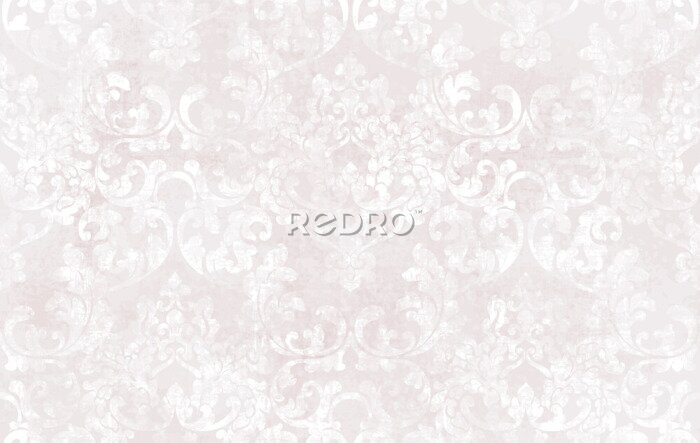Poster Rococo beige ornament