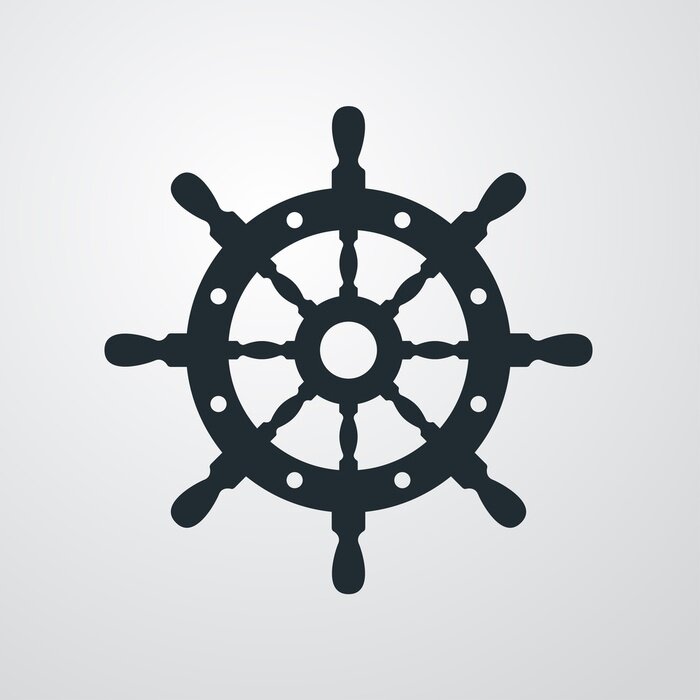 Poster Roersymbool op zee