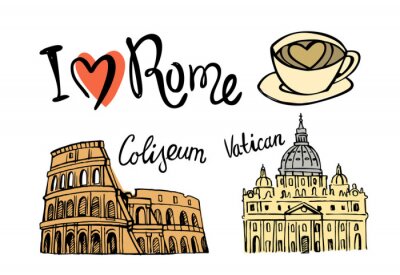Rome landmark naadloos