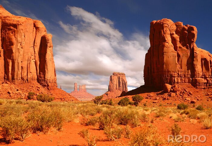 Poster Rotsen in Monument Valley