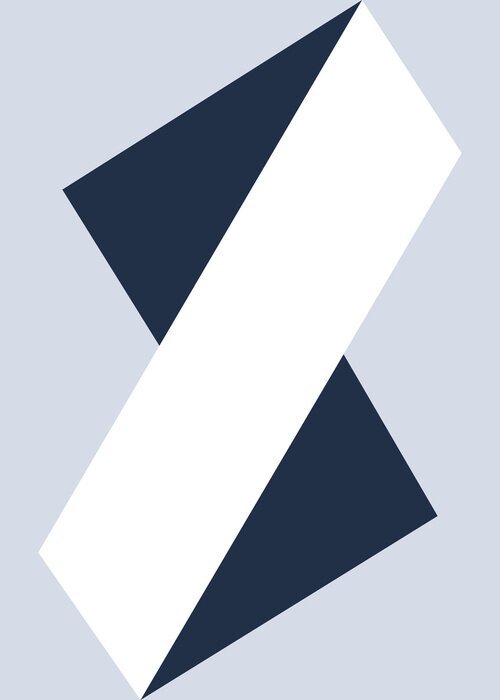 Poster Ruimtelijke moderne geometrie