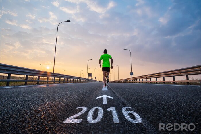 Poster Run in New Year 2016