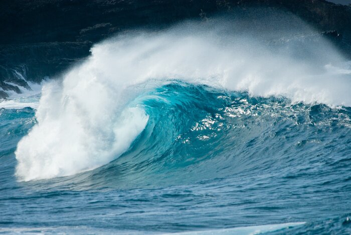 Poster Ruwe aard van zeegolven