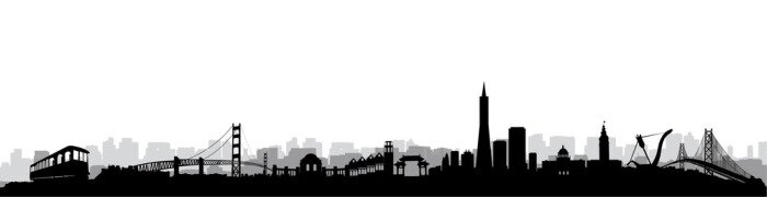 Poster San Francisco skyline vector