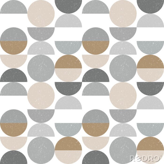 Poster Scandinavisch retro geometrisch ontwerp