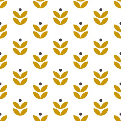 Scandinavische stijl abstracte bladeren