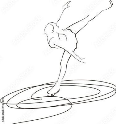 Poster Schaatsende dans