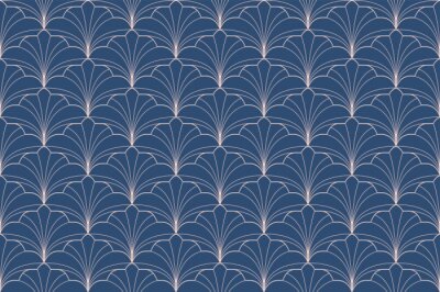 Behang Schelpen in art deco