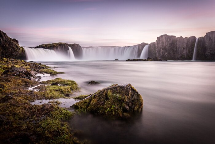Poster Schilderachtige watervallen in IJsland
