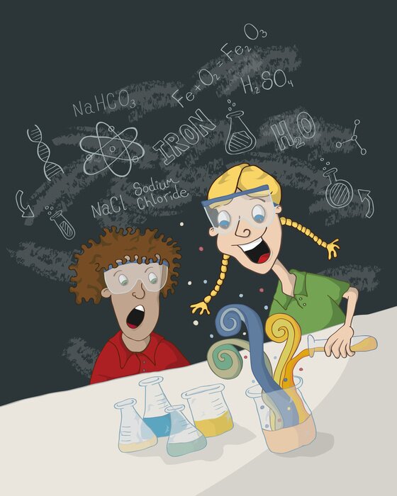 Poster Science Class Kids