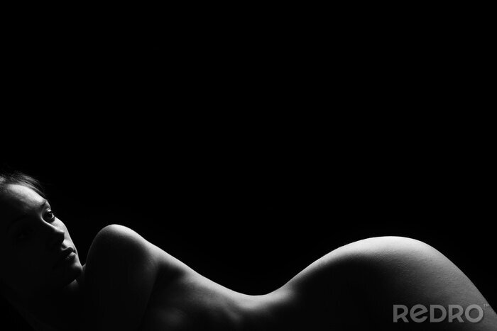 Poster Sexy lichaam naakt vrouw. Naked sensueel mooi meisje.