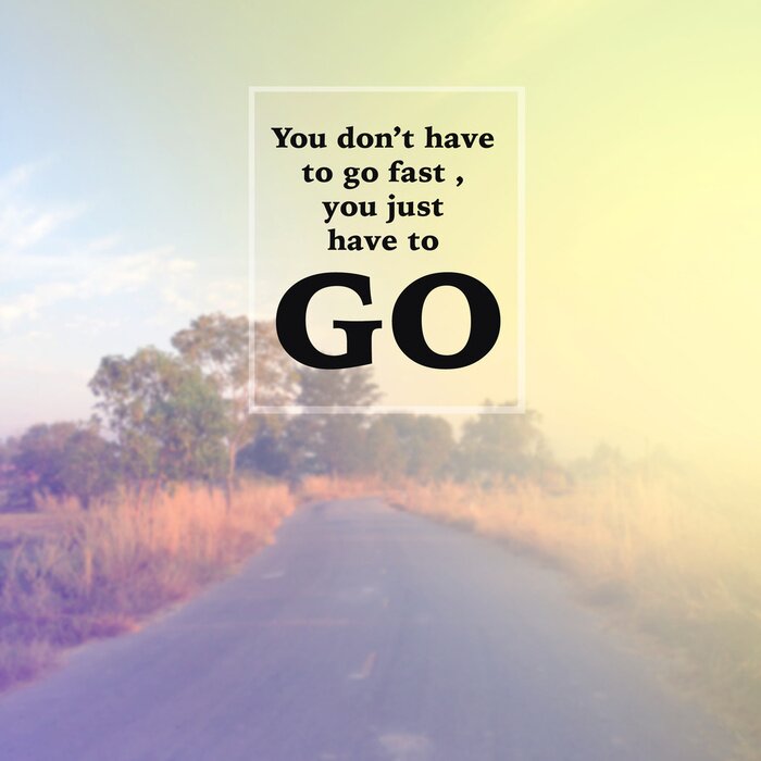 Poster Sfeervolle achtergrond en motiverende inscriptie