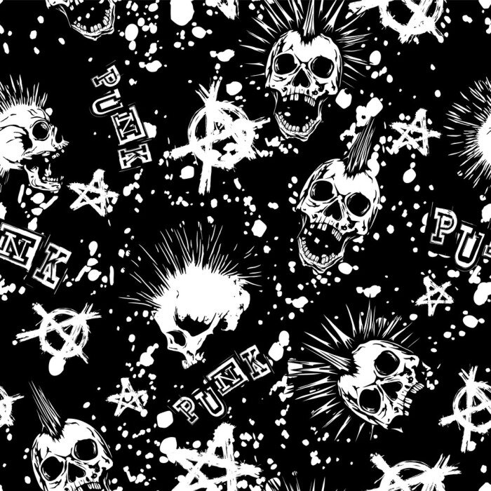 Poster skull_punk_background