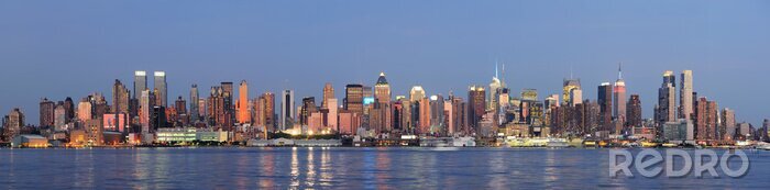 Poster skyline van de binnenstad