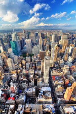 Skyline van gebouwen in New York