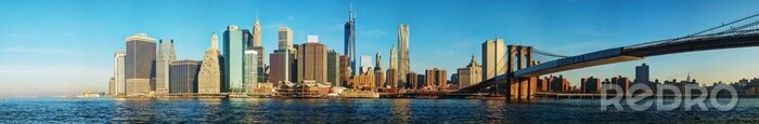 Poster Skyline van New York City op klaarlichte dag
