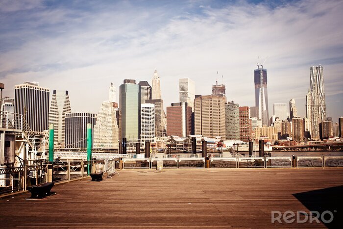 Poster Skyline vanaf het observatiedek
