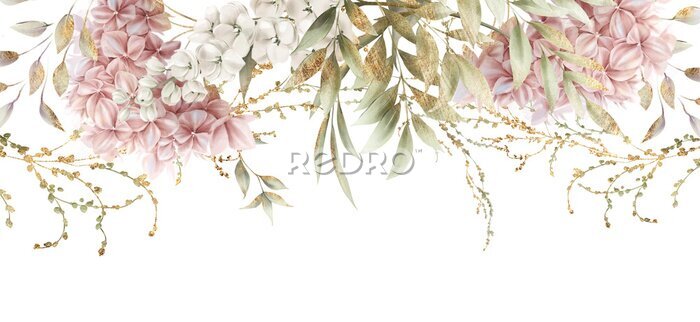 Poster Slinger met pioenrozen