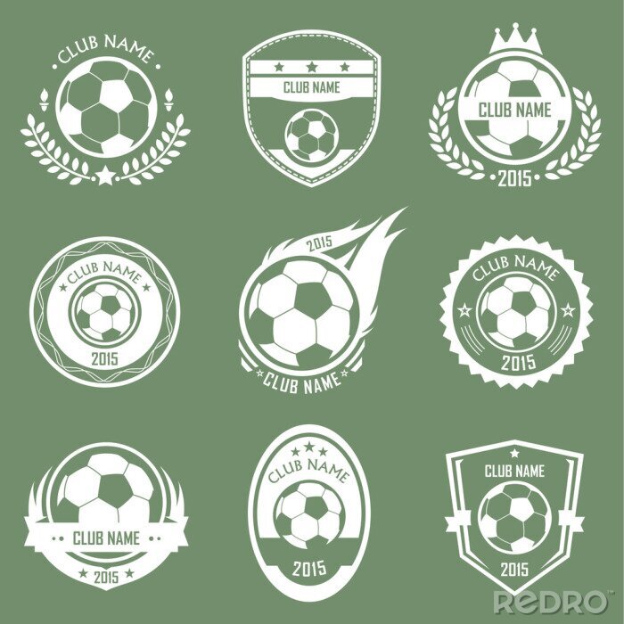 Poster Soccer emblems