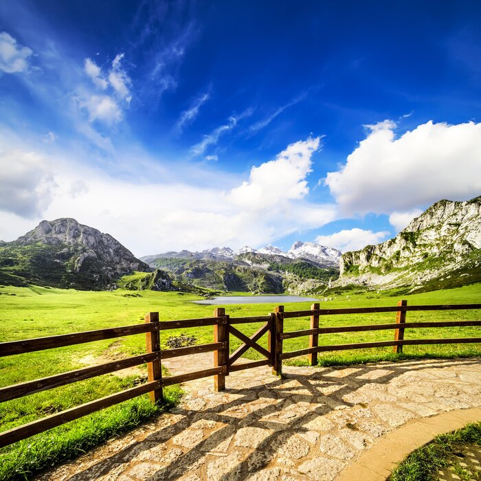 Poster Spaans berglandschap