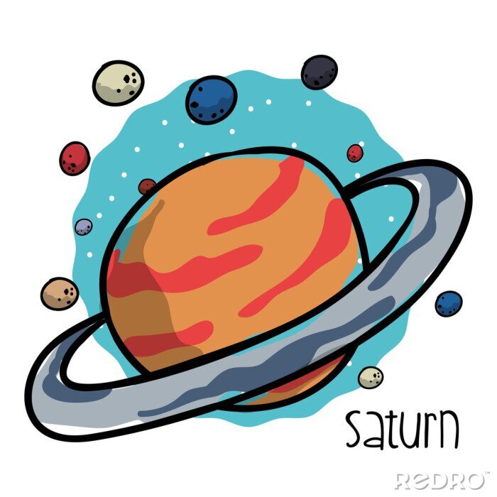 Poster Space iconen ontwerp