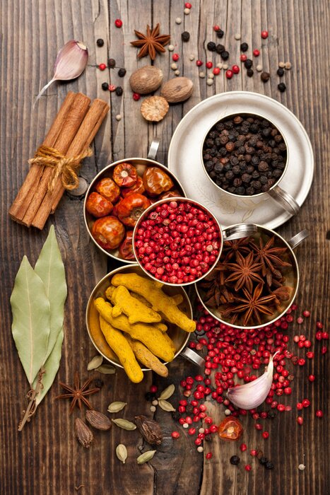 Poster specerijen selectie