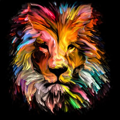 Poster Spectrum Lion