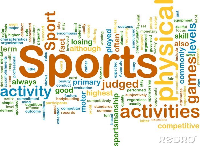 Poster Sportieve activiteiten, achtergrond, concept
