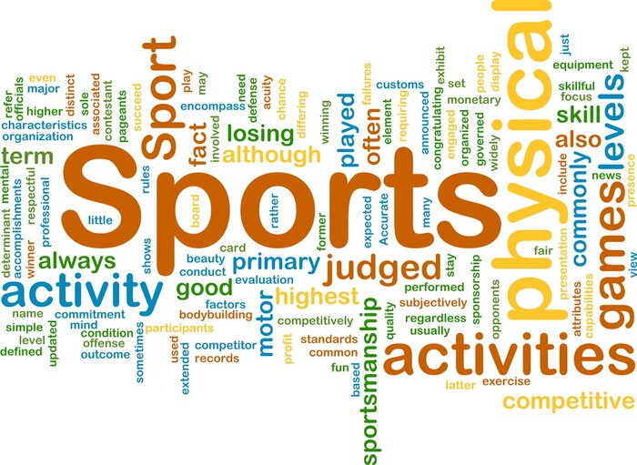 Poster Sportieve activiteiten, achtergrond, concept