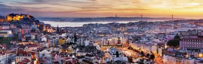 Stadspanorama van Lissabon