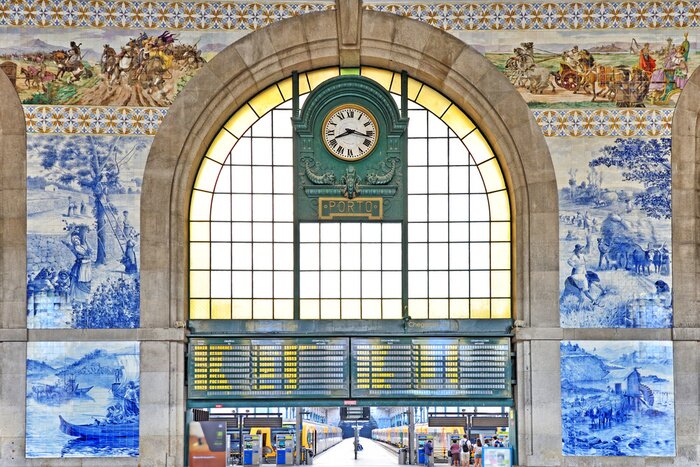 Poster Station Sao Bento in Porto, Portugal