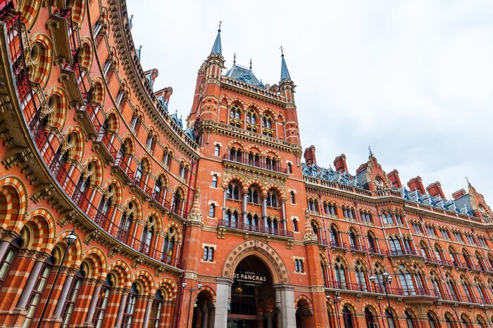 Poster station St Pancras in Londen